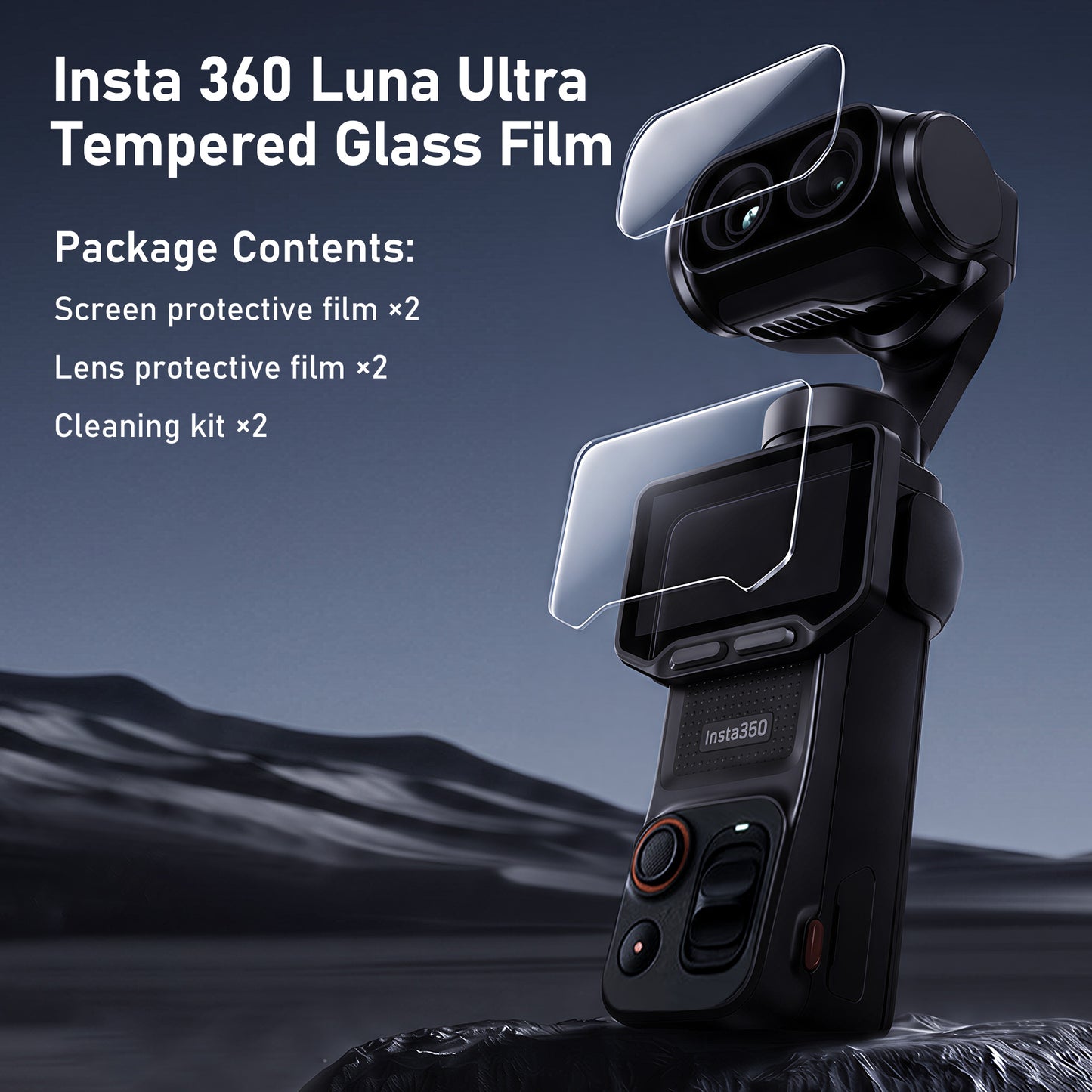 CYNOVA Screen Protector for Insta360 Luna Ultra Accessories, 4-Pack