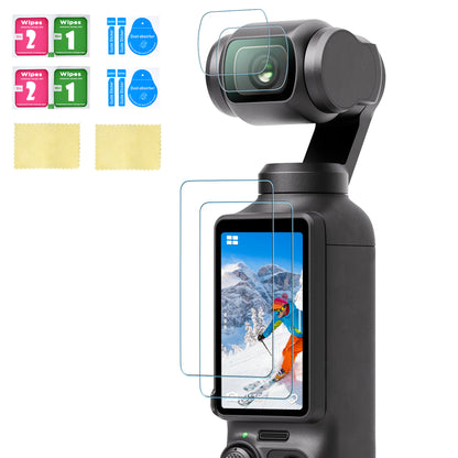 9H Tempered Glass Screen/ Lens Protector Films For Osmo Pocket 3