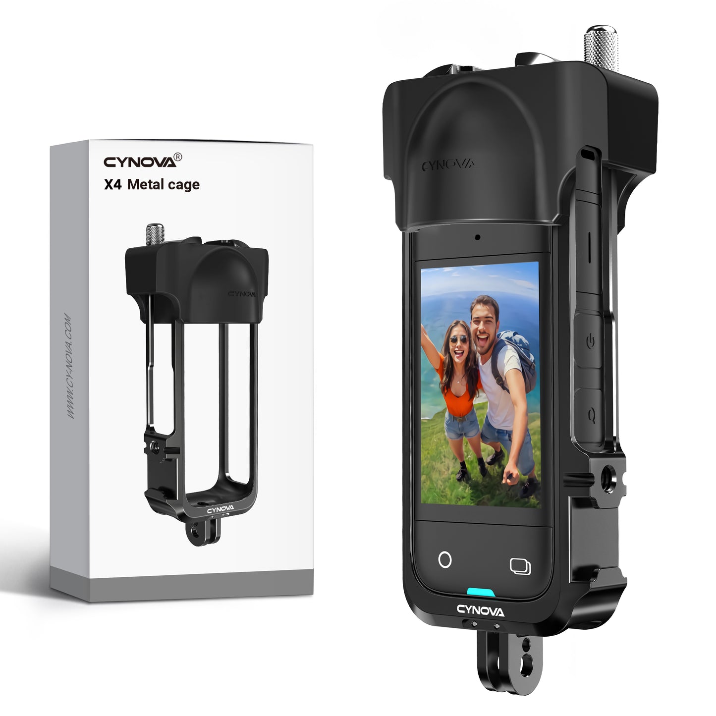 CYNOVA Insta360 X4 Metal Cage+Silicon lens cap