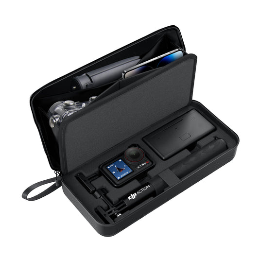 CYNOVA Carrying Bag for DJI Osmo Action 3/4/5 Pro PU Storage Protective Bag
