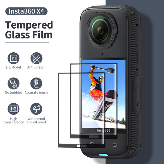 Insta360 X4 Curved Tempered Glass Screen Protector