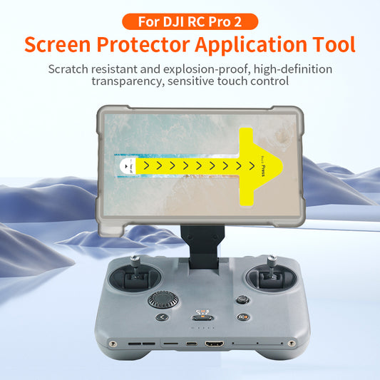 DJI RC PRO 2 Templeted Glass Screen Protector with Easy Applicator Tool (Pack of 2)
