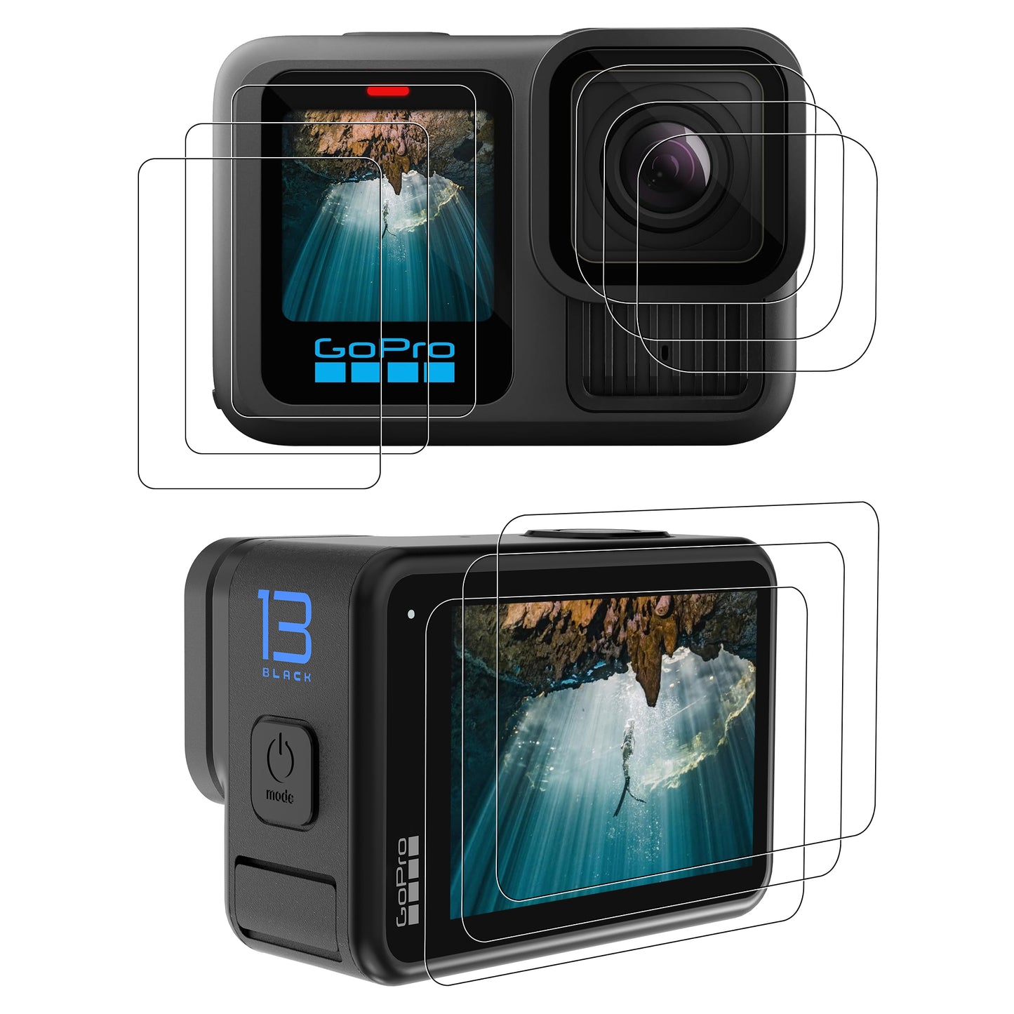 Gopro Hero 13 Screen protectors full set
