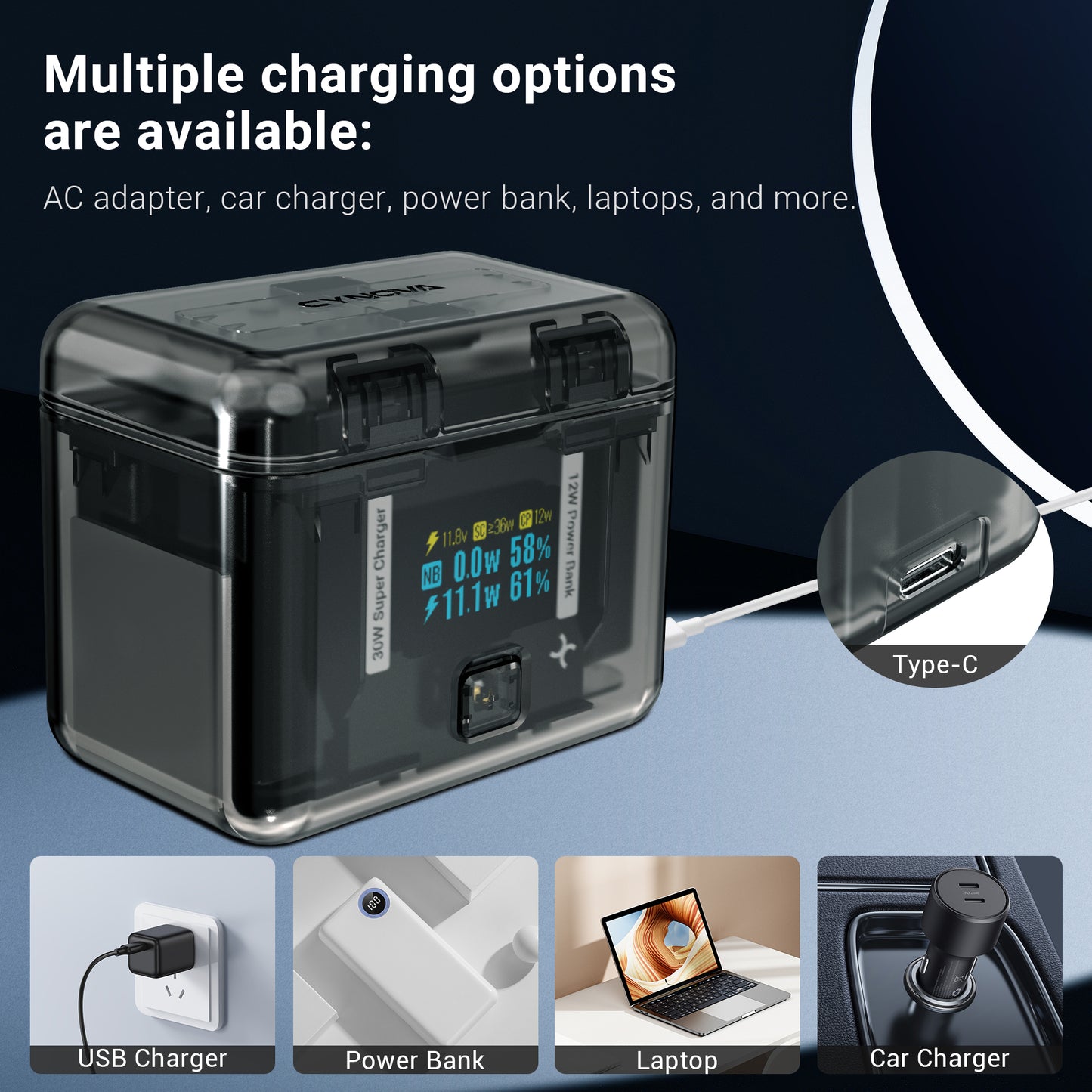 CYNOVA Insta 360 X4 Battery Charger for Insta360 X4 Accessories