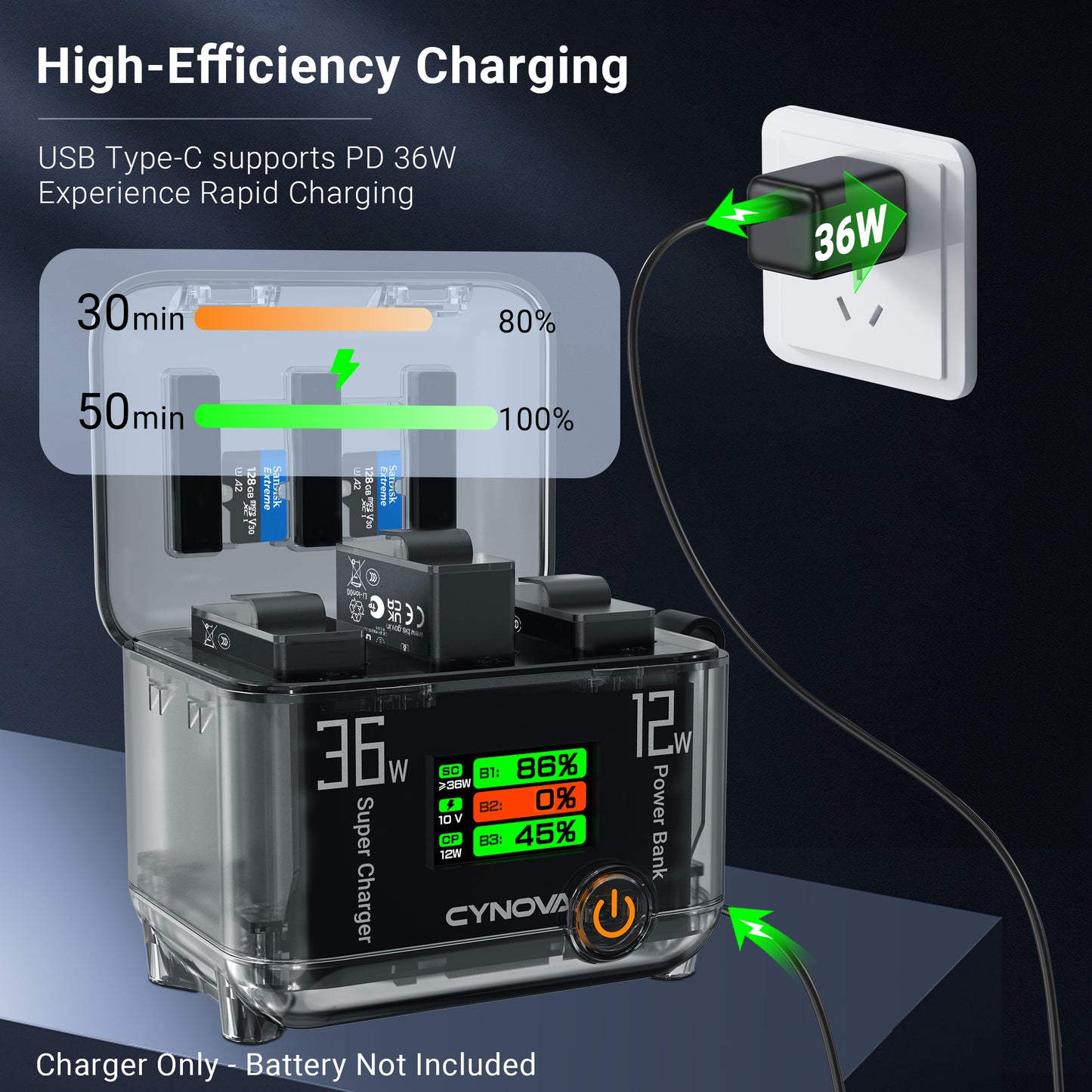 36W Charging Hub For DJI Osmo Action 6