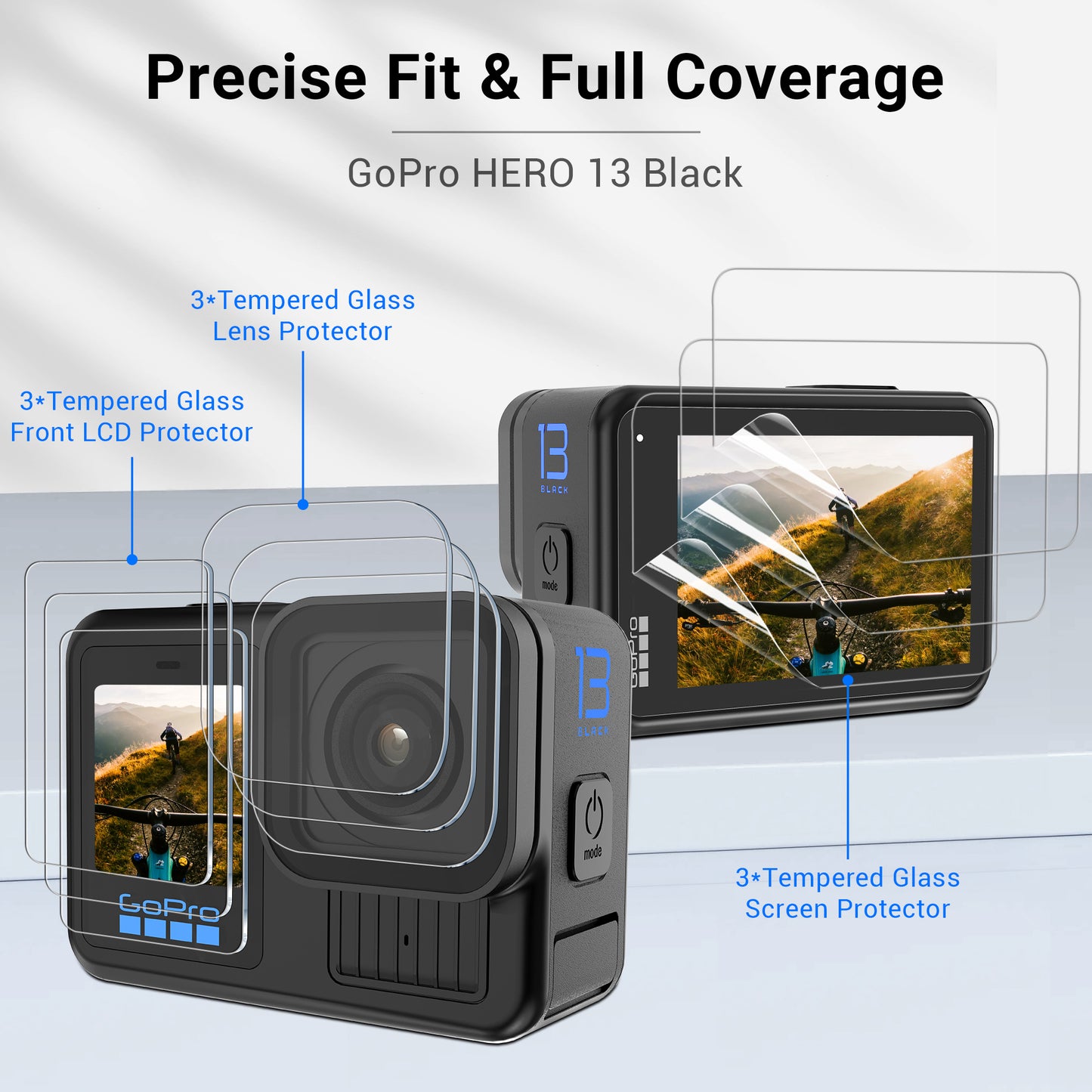 Gopro Hero 13 Screen protectors full set