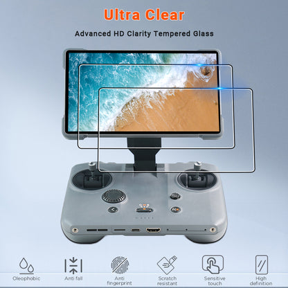 DJI RC PRO 2 Templeted Glass Screen Protector with Easy Applicator Tool (Pack of 2)