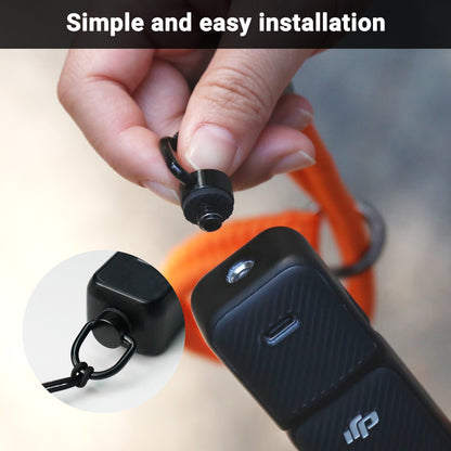 Adjustable Nylon Hand Wrist Straps Lanyard with a 1/4" Screw ORANGE