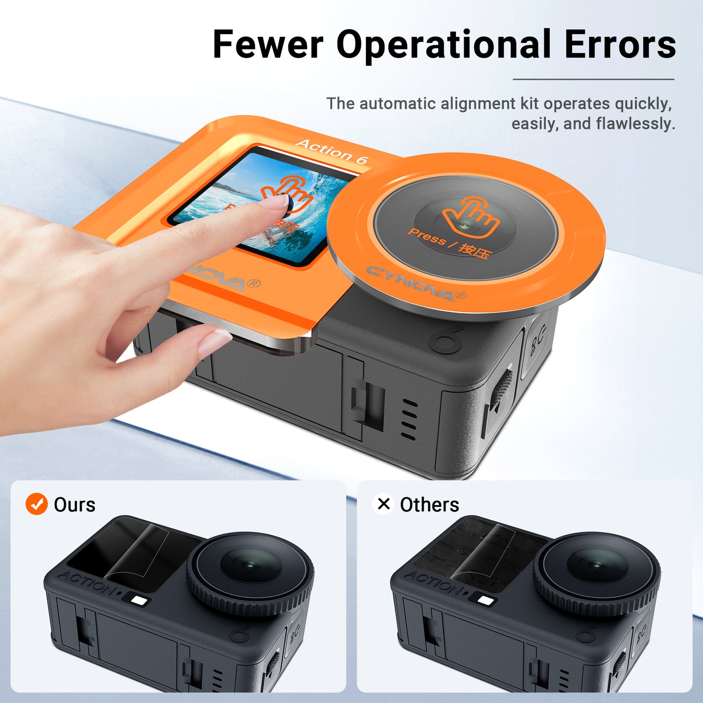 Screen Protector Easy Installation Kit For DJI Osmo Action 6