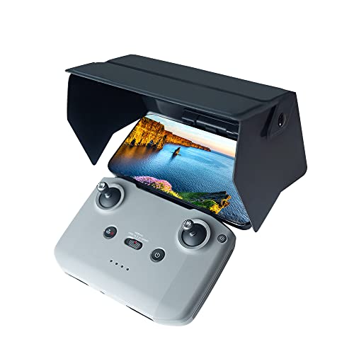 CYNOVA Sun Hood Sunshade for DJI Mini 2 / DJI Mini 3 Pro/DJI Air 2S, Foldable DJI RC-N1 Controller Accessories for 4.4-8.1inch Smartphone Screen