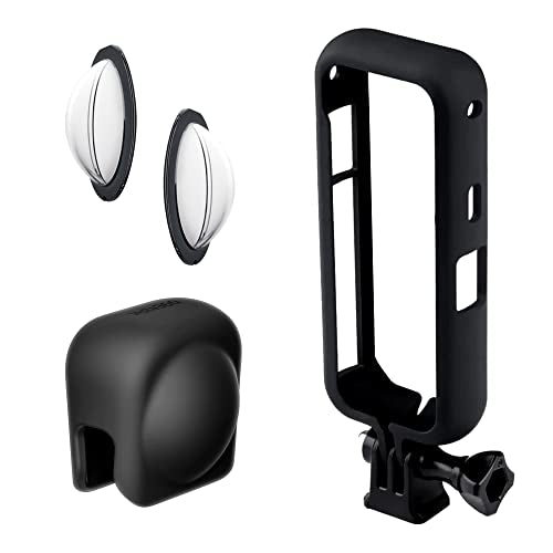 Lens Guard for Insta360 X3, Insta 360 X3 Accessories Kit Included Insta 360 X3 Lens Cap, Mounting Bracket and Lens Guard for Insta360 X3 Action Camera