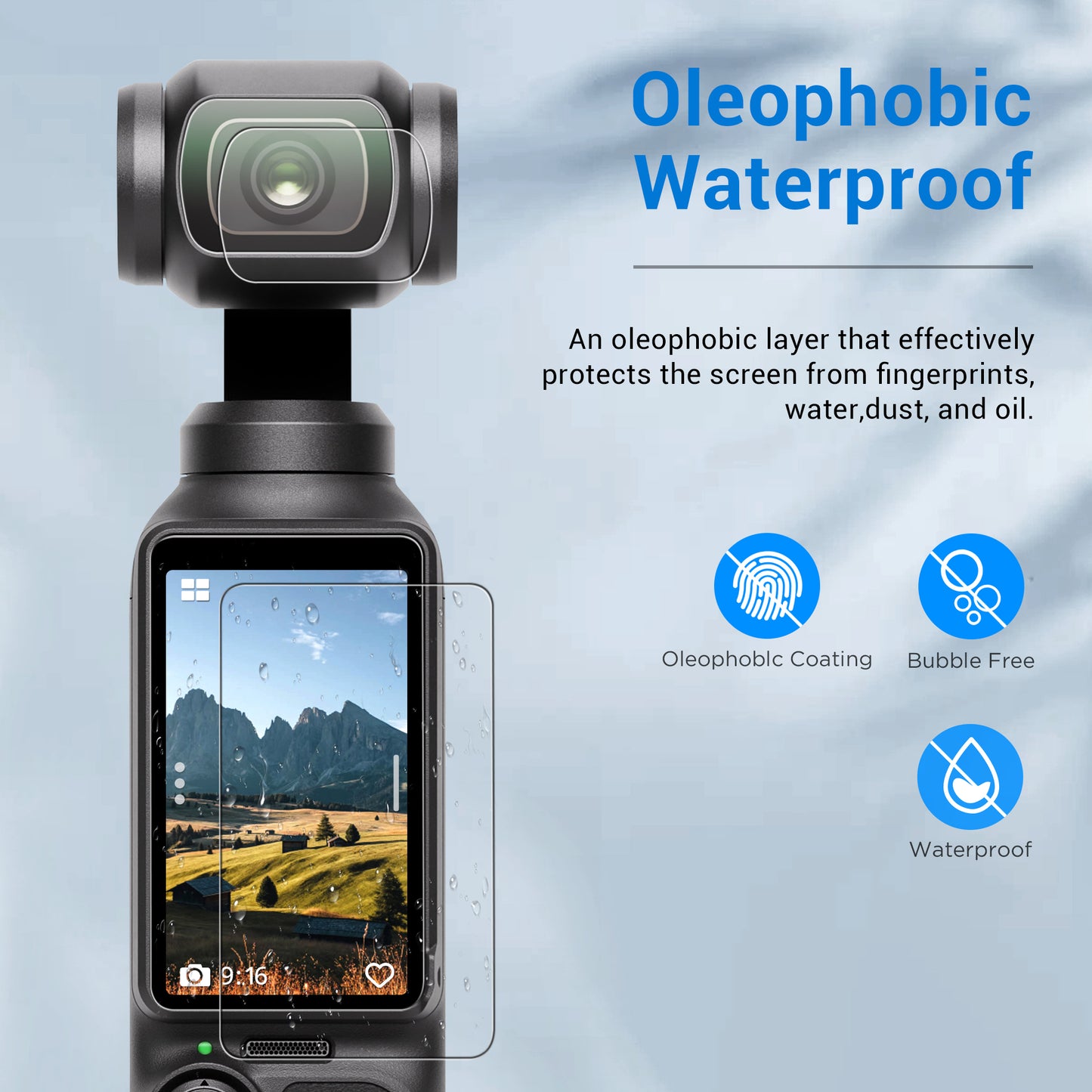 9H Tempered Glass Screen/ Lens Protector Films For Osmo Pocket 3