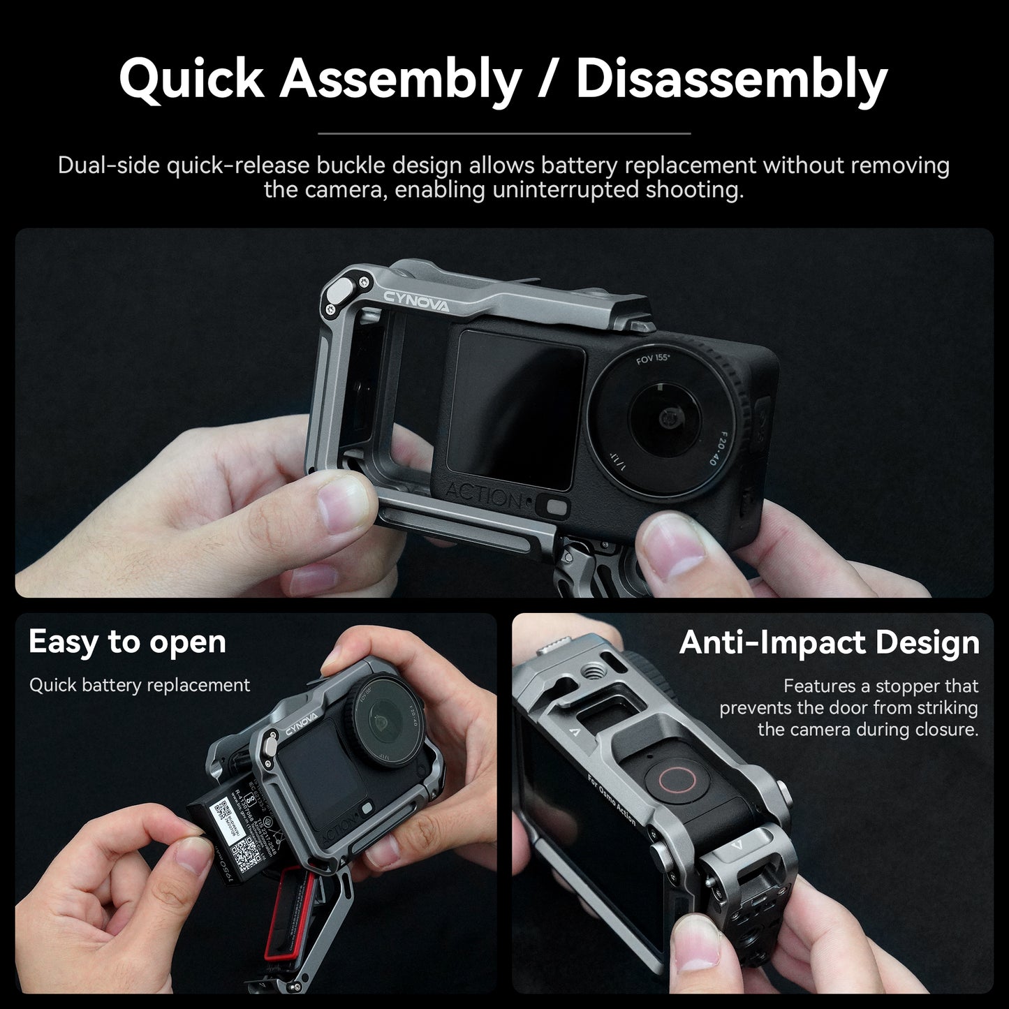 Metal Cage  For DJI Osmo Action 6
