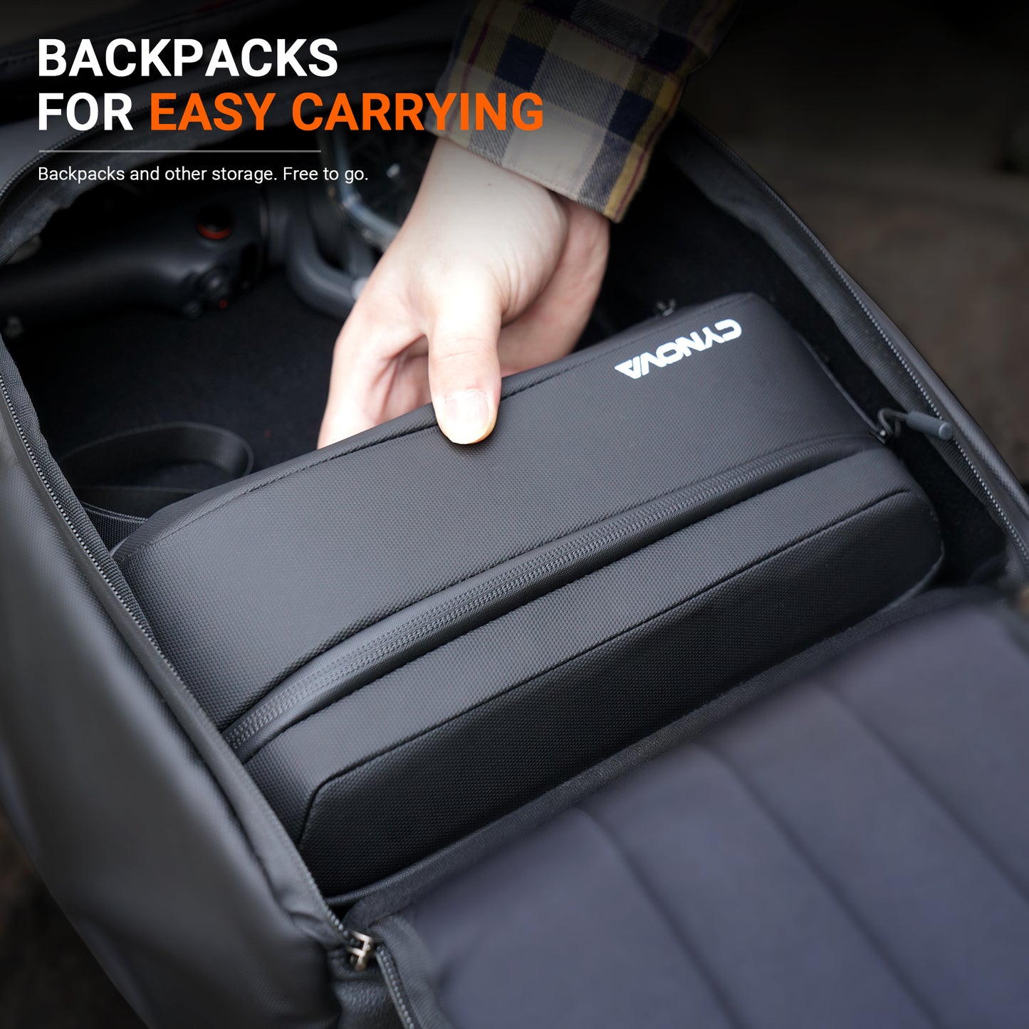 CYNOVA Carrying Bag for DJI Osmo Action 3/4/5 Pro PU Storage Protective Bag