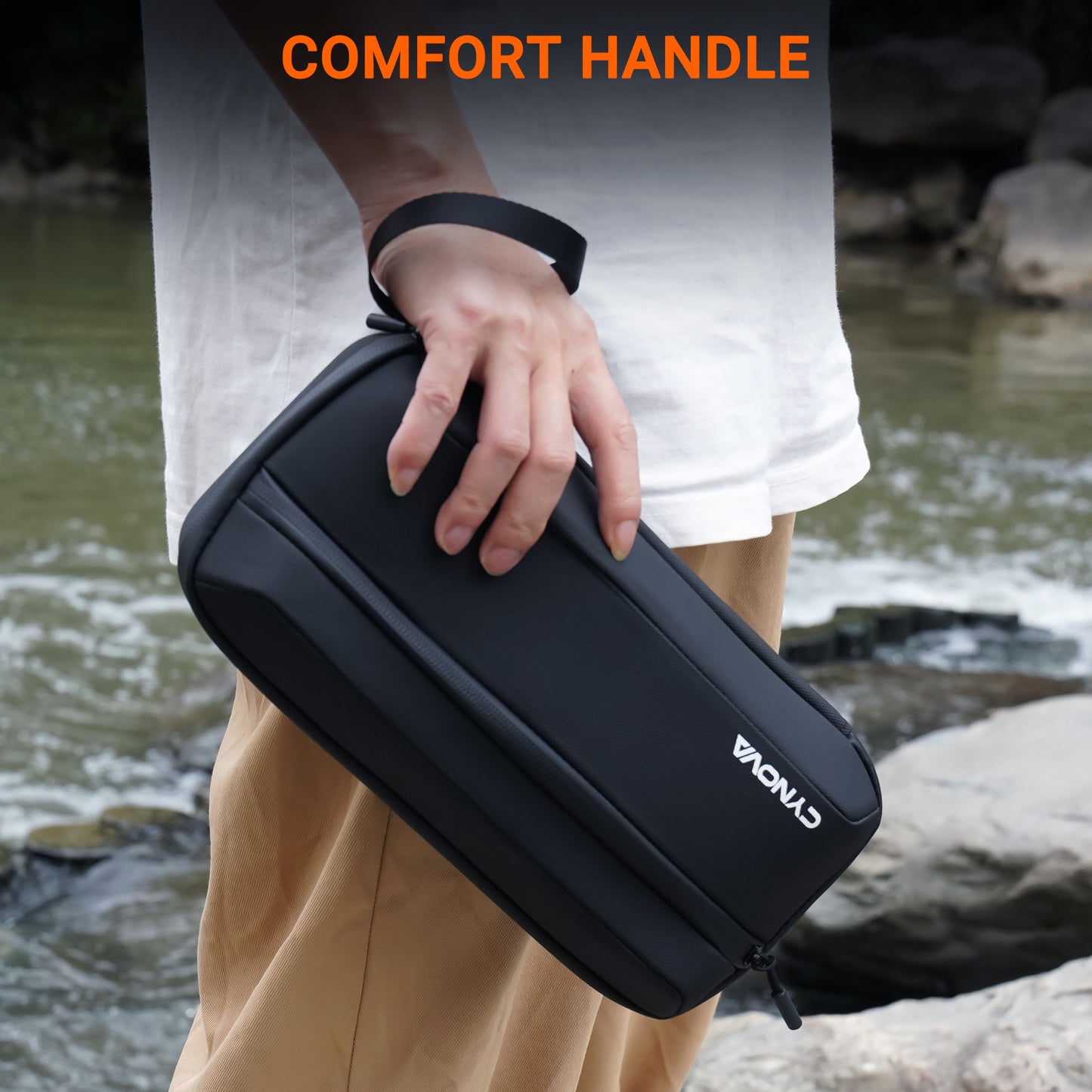 CYNOVA Carrying Bag for DJI Osmo Action 3/4/5 Pro PU Storage Protective Bag