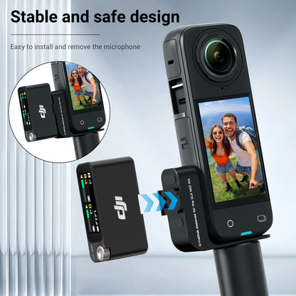 Insta360 X4 Cold Shoe Microphone Holder for DJI MIC 2 RX + Transmission Cabel