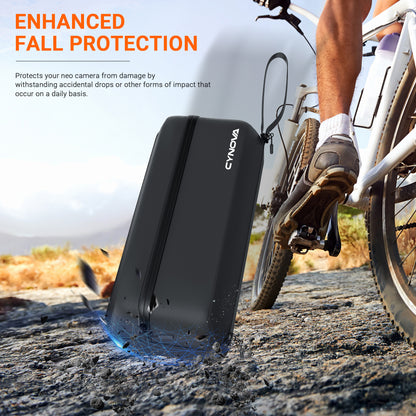 CYNOVA Carrying Bag for DJI Osmo Action 3/4/5 Pro PU Storage Protective Bag