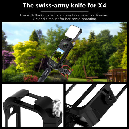 CYNOVA Insta360 X4 Metal Cage+Silicon lens cap