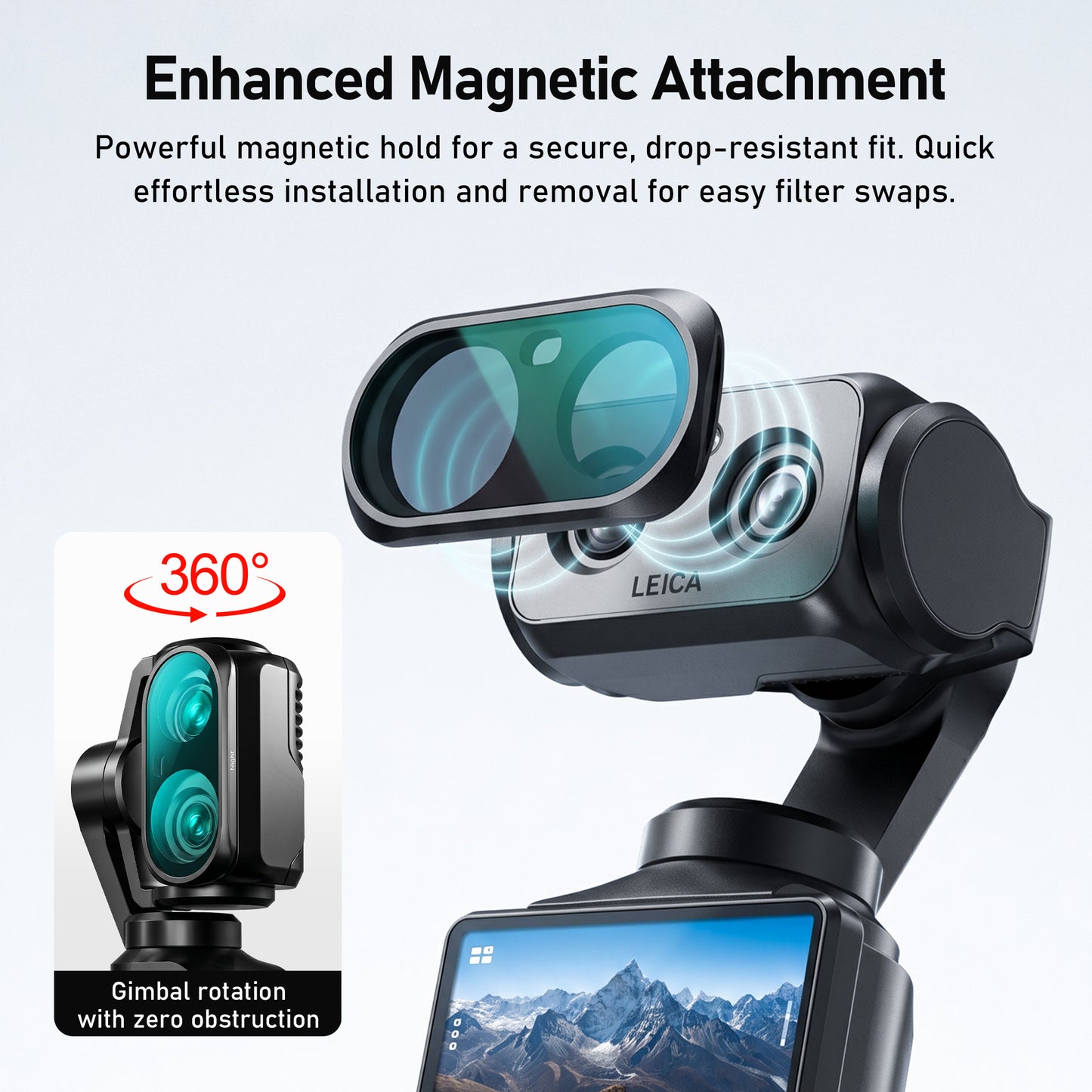 Magnetic ND & CPL Filter Set for Insta 360 Luna Ultra