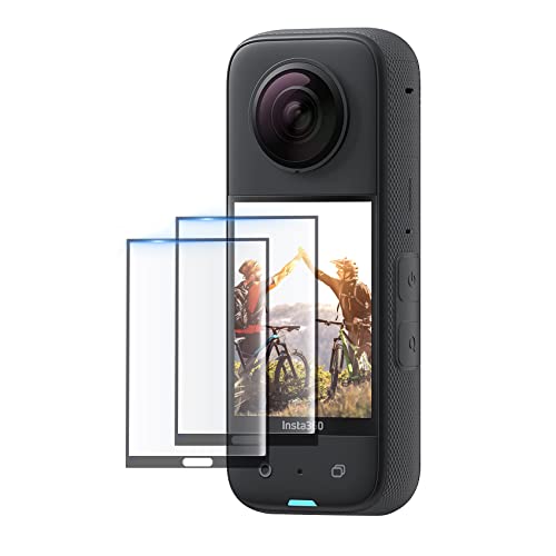 CYNOVA Insta 360 X3 Tempered Glass Film, Insta360 X3 Camera Screen Film Glasses Screen Protector Accessories,Ultra HD, 9H Hardness, Scratch Resistant